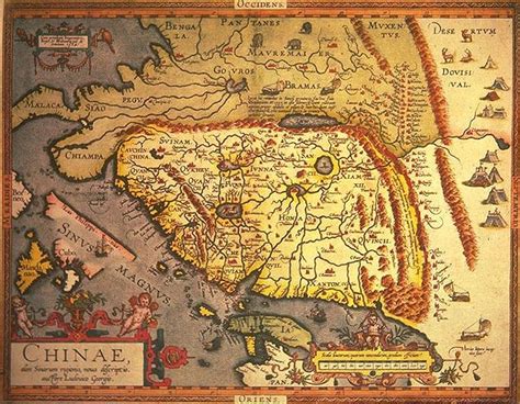 Première carte de Chine dessinée par un occidental — Chine Informations