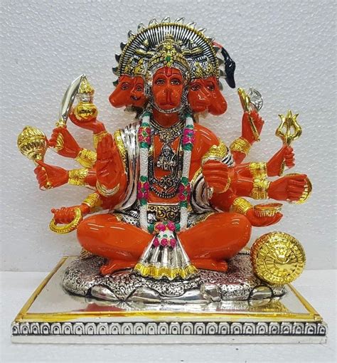 Buy House Of Wemy Gold Plated Panchmukhi Hanuman Idol 5 inch - Gifting ...