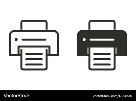Printer icon Royalty Free Vector Image - VectorStock