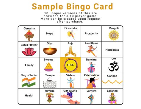 Buy Diwali Bingo Game Activity Online in India - Etsy