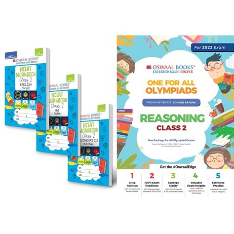 Oswaal NCERT Workbooks Class 2 (Set of 3 Books ) Math Magic, English ...