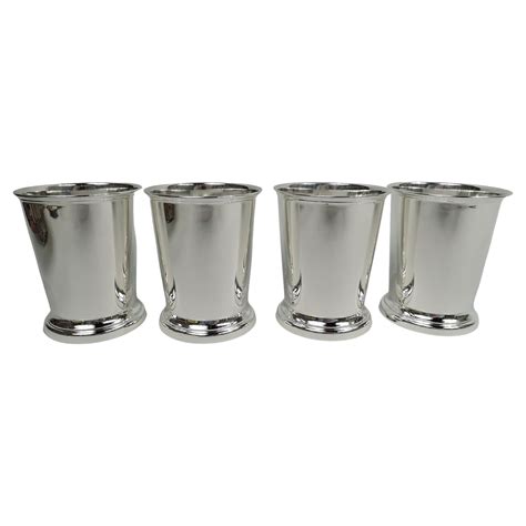 Set of 6 Manchester Traditional Sterling Silver Mint Julep Cups at 1stDibs