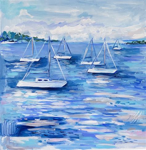 Acrylic Painting Sailing Boat Tutorials 的图像结果