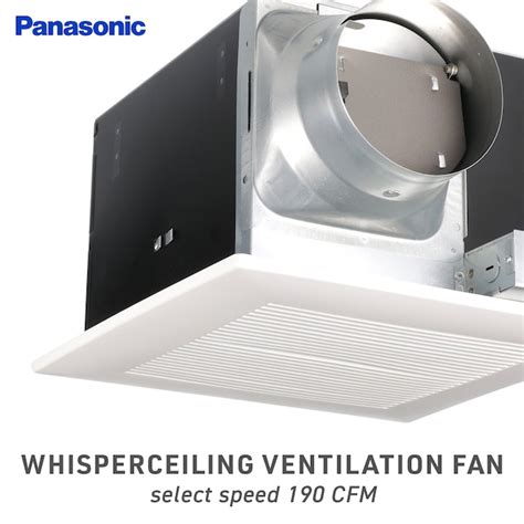 Panasonic WhisperCeiling 1.3-Sone 190-CFM White Bathroom Fan, ENERGY ...