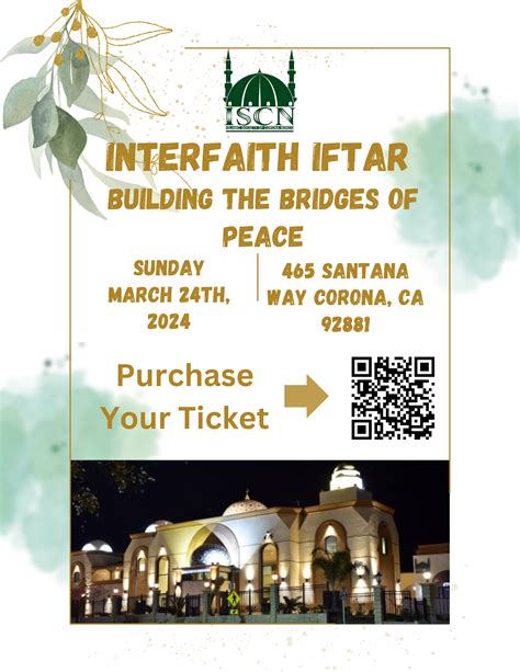 Interfaith Iftar – Islamic Society of Corona Norco