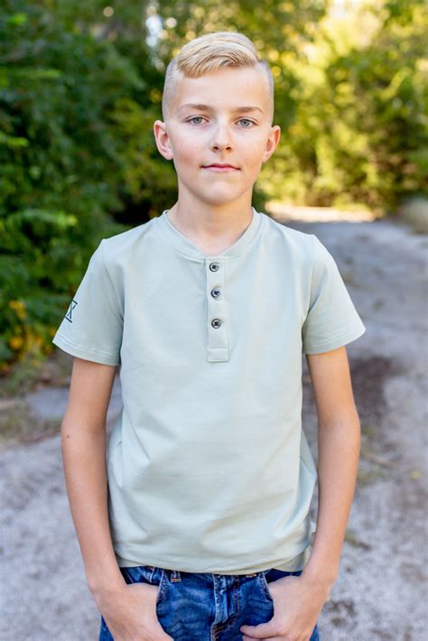 Sage Green boy henley shirt for Fall pictures and Christmas outfits ...