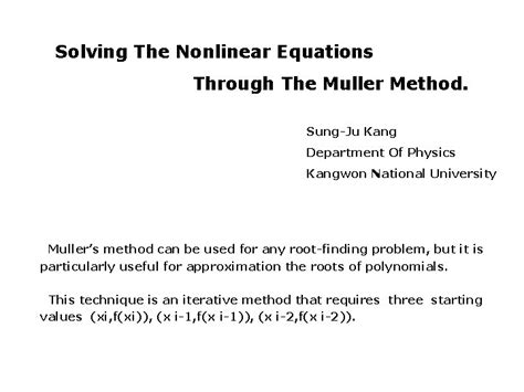 Image result for Muller Method Matlab Code GitHub