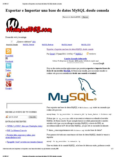 Image result for Como Importar Base De Datos MySQL