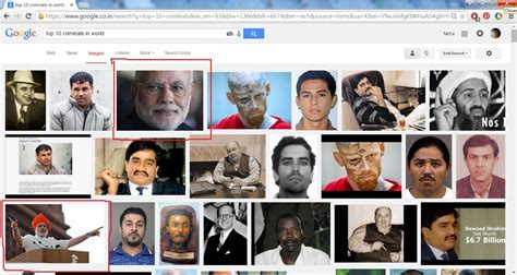#Top10Criminals: Google Image Search Throws Up PM Modi, Unleashes ...
