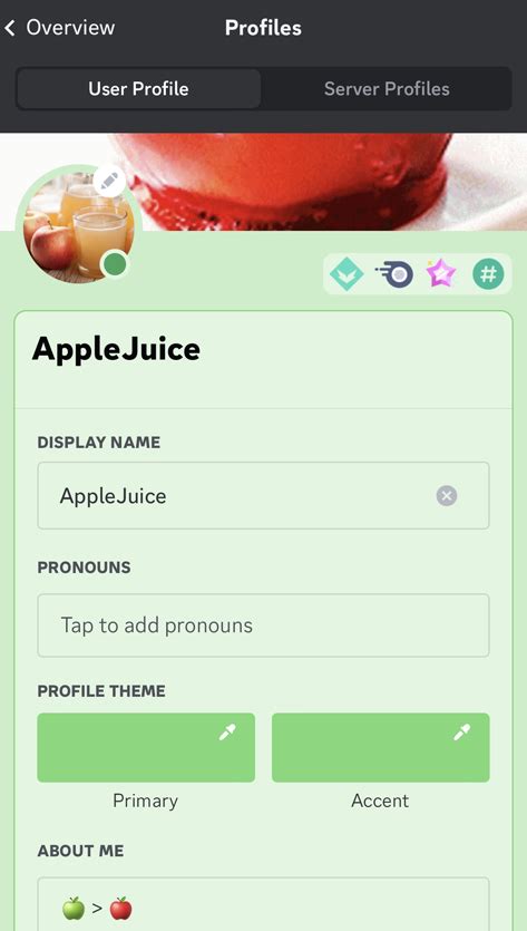 Custom Profiles – Discord