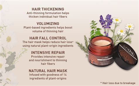 anthi: Anti-Hair Thinning Unscented Mask, Hair Thickening And Volume ...