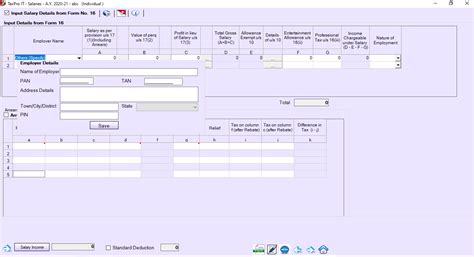 Salary Details - TaxPro Help