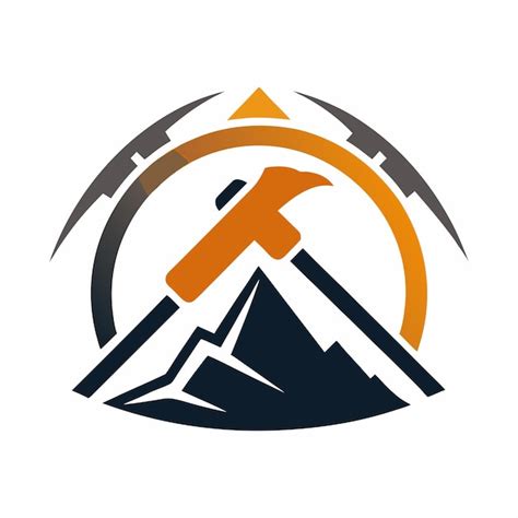 Mining logo design concept vector art and illustration | Premium AI ...