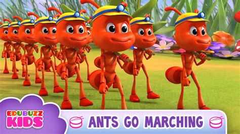 Ants Go Marching One by One Song | Nursery Rhymes | Nursery rhymes ...