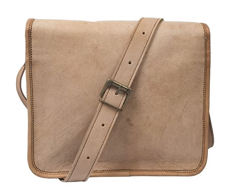 Buy pranjals house Leather Messenger Bag Brown 9 x 11 x 3 Inches at ...
