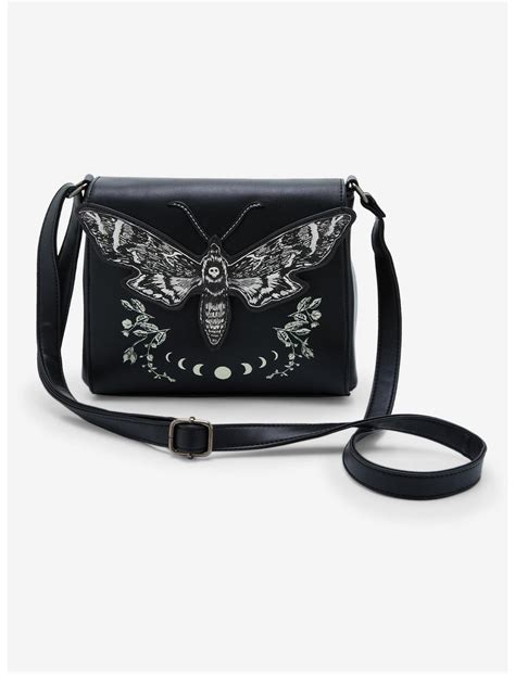 Thorn & Fable Death Moth Moon Phase Crossbody Bag | Hot Topic