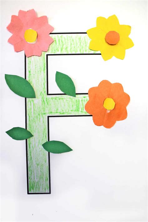 100 Easy Fun Letter F Crafts Preschool - Best Ideas - A Crafty Life