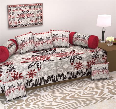 Buy Diwan Set-AM Creation Exclusive Heavy Fabric 500 TC Floral Design ...