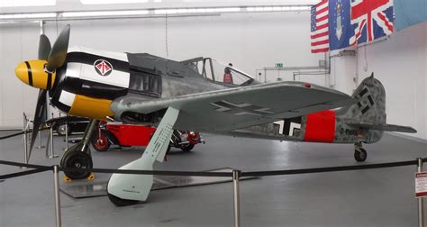 Focke-Wulf Fw-190 A-8 on display at Hangar 10, Zirchow, Germany. The ...