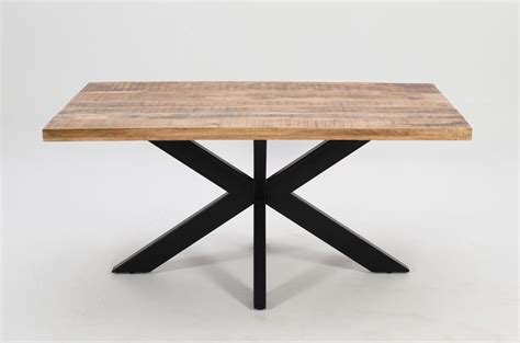 Mango Wood Dining Table Black Legs at Lucinda Kindler blog