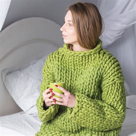 Chunky Knit Sweater Knitting Pattern (PDF Download) – Oversized Bulky ...
