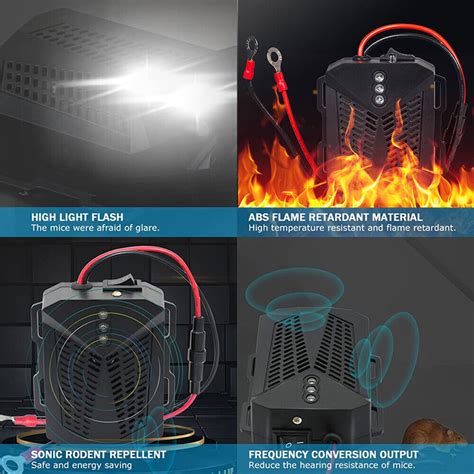 Buy Ultrasonic Mouse Repeller for Car Rat Rodent Deterrent Wire Engine ...