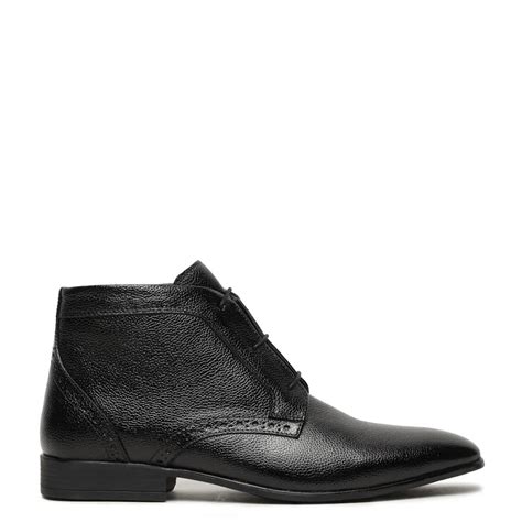 Pure Leather Stylish Lace-Up Chukkas Boots