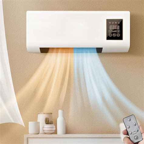 Mini Air Conditioner Wall Mounted with Remote Control - Portable Air ...