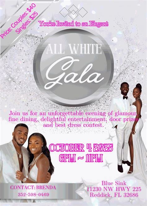 All White Gala with touches of pink and silver , Blue Sink Community ...