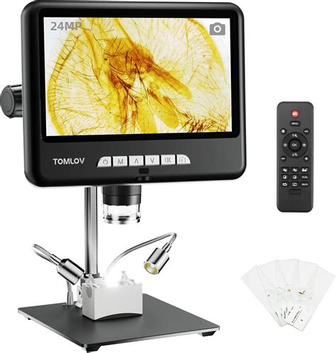 Buy TOMLOV DM401 Pro 2K Digital Microscope 1200x, 7 inch HDMI LCD ...
