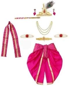 Anush Collections Krishna Costume with Accessories Kids Costume Wear ...