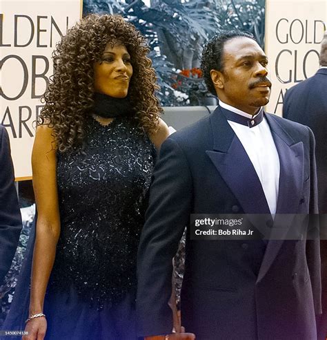 Actress Pam Grier and Kevin Evans attend the 55th Annual Golden Globe ...