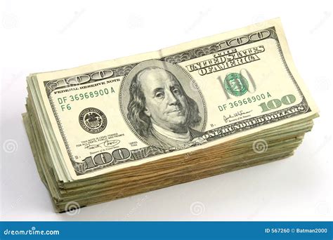 Hundred Dollar Bills Stacked Stock Photo - Image of loot, currencies ...
