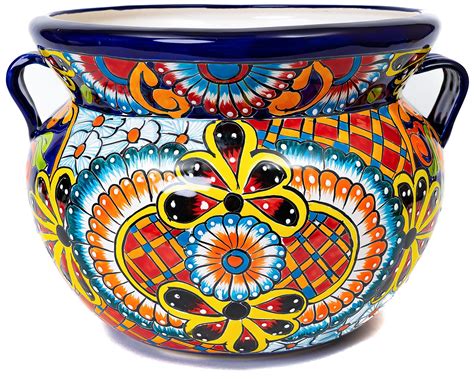 Enchanted Talavera Mexican Pottery Ceramic Talavera Large Michoacana ...
