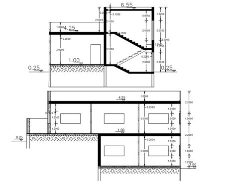 Image result for Two-Storey House Section