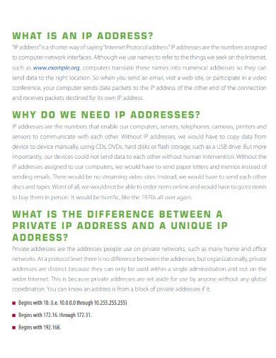 Example of IP Address 的图像结果