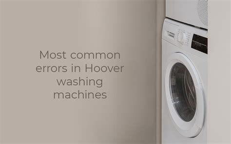 Hoover Dynamic Next Washing Machine Error E03 的图像结果
