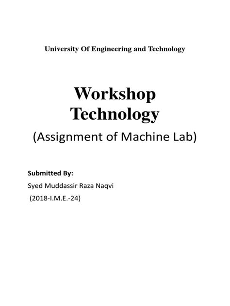 Advanced Machining Process Assignment 的图像结果