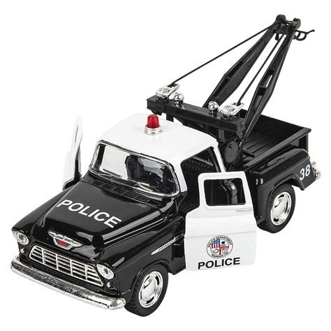 Buy HALO NATION® Kinsmart 1:32 Scale Diecast Police Car Toe Truck Chevy ...