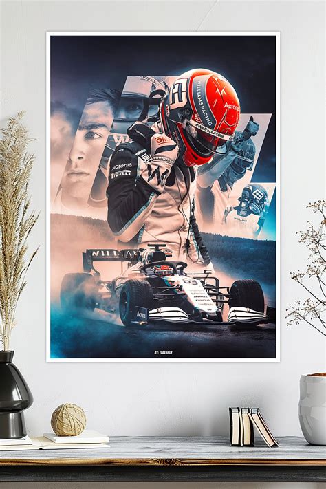 George Russell | Williams Racing | F1 Racing Poster – ThePosterPalette