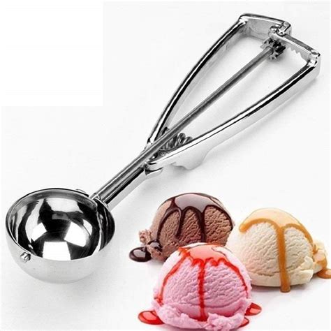 Icecream Scoop Easy Handheld Multi Use Stainless Steel Ice Cream ...