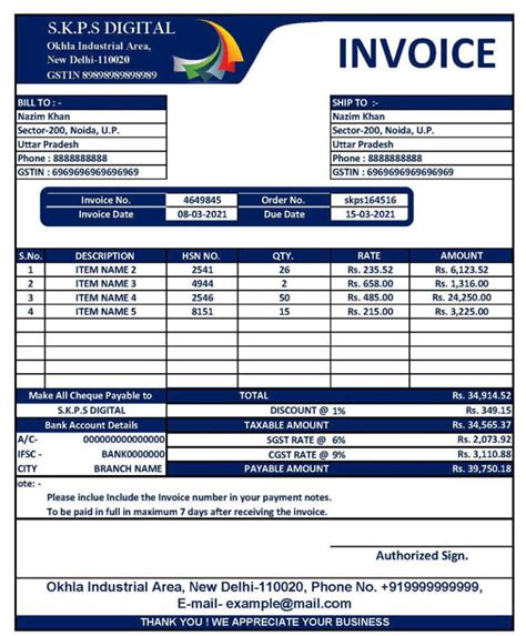 Image result for Excel File Invoice