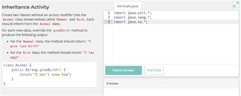 Image result for Inheritance Java Animals