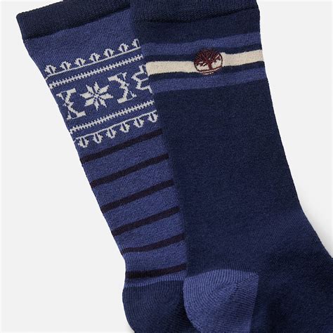 Men's Timberland® 2-Pack Fair Isle Crew Sock