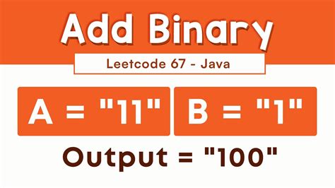 Image result for Add Binary Utube YouTube LeetCode Python