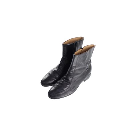 【OTSU】side zip leather heel boots -8450- | cv
