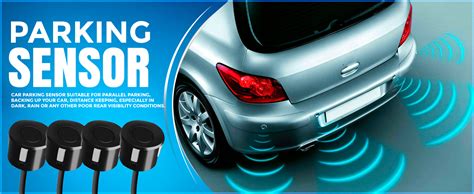 FABTEC Car Reverse Parking Sensor System, LED Display 4-Sensor Parking ...