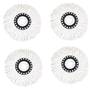 Delta Heavy Super Clean Microfiber Refill Head for Spin Mop Pack of 4 ...