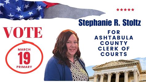 Stephanie Stoltz for Ashtabula County Clerk of Courts