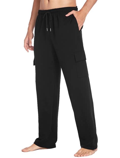 Deyeek Men's Cargo Sweatpants with Pockets Baggy Sweat Pants for Mens ...